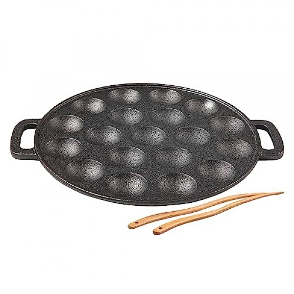 Upstreet Cast Iron Aebleskiver 팬/Ebelskiver 팬/poffertjes 팬에 이상적(19홀)