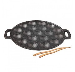 Upstreet Cast Iron Aebleskiver 팬/Ebelskiver 팬/poffertjes 팬에 이상적(19홀)