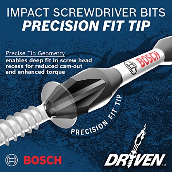 BOSCH ITDT20115 15팩 1인치 구동 Torx #20 임팩트 터프 스크류드라이빙 인서트 비트