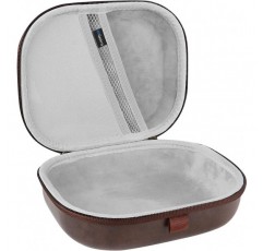 Geekria UltraShell 접이식 헤드폰 케이스, Sony, JBL, Audio-Technica, Sennheiser, Bose(갈색)와 호환되는 케이블 보관이 가능한 교체용 보호용 하드쉘 여행용 케이스