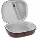 Geekria UltraShell 접이식 헤드폰 케이스, Sony, JBL, Audio-Technica, Sennheiser, Bose(갈색)와 호환되는 케이블 보관이 가능한 교체용 보호용 하드쉘 여행용 케이스