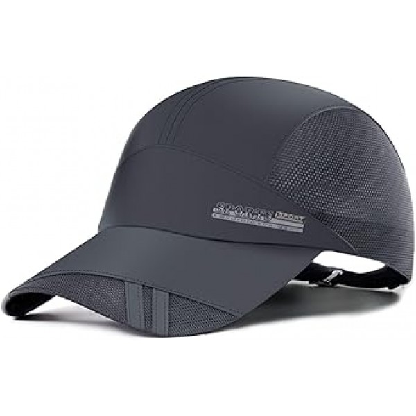 ELLEWIN 블랙 야구 모자 러닝 모자 골프 모자 남성 피클 볼 퀵 드라이 캡 남성과 여성을위한 Dri Fit Hat Sun Protection