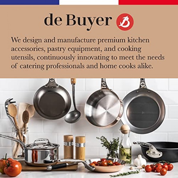 de Buyer 직사각형 붙지 않는 케이크/빵 틀 - 10인치 - 전통적인 케이크 및 빵에 적합 - 사용하기 쉽고 깨끗함 - PFOA 없음