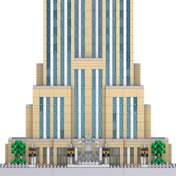 dOvOb Architecture 엠파이어 스테이트 빌딩 마이크로 블록 세트(3819PCS) - 어린이와 성인을 위한 세계적으로 유명한 건축 모형 장난감 선물