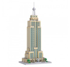 dOvOb Architecture 엠파이어 스테이트 빌딩 마이크로 블록 세트(3819PCS) - 어린이와 성인을 위한 세계적으로 유명한 건축 모형 장난감 선물