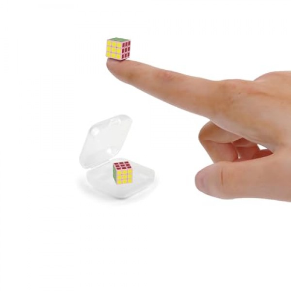 XINGLETOYS 미니 큐브 3x3 - 큐브 랩 1x1x1cm 어린이 및 성인을 위한 가장 작은 큐브, 부드러운 매직 큐브 퍼즐(핑크)