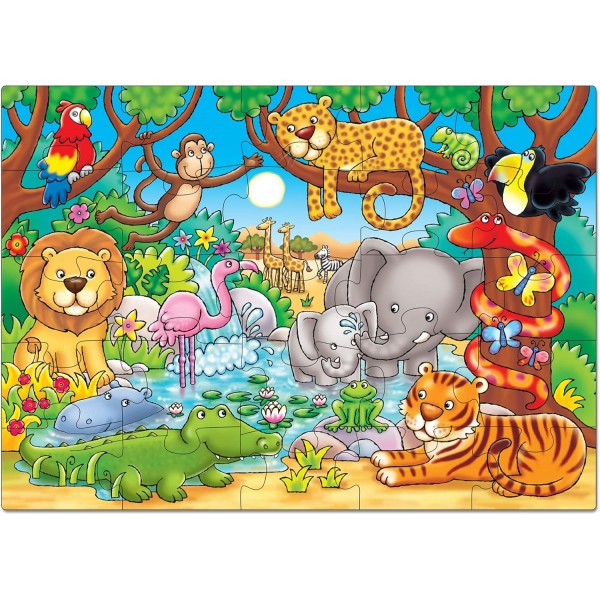 Orchard Toys Big Dinosaurs Floor Puzzle & Toys Who's in the Jungle? 직소 퍼즐 + Who's in the Jungle? 퍼즐