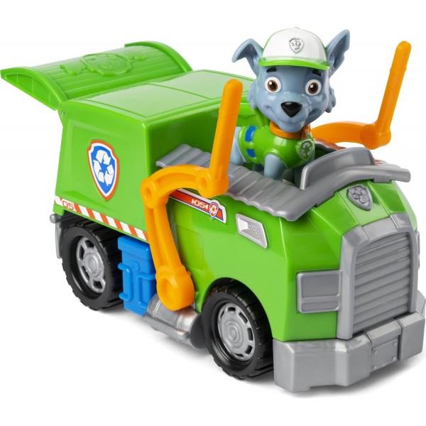 PAW PATROL 선택 긴급 차량 | 플레이 피규어가 있는 기본 차량, 피규어: Rocky