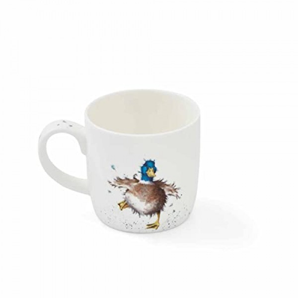 Portmeirion Royal Worcester Wrendale 디자인 가드 오리 머그잔 | 오리 디자인의 14온스 대형 커피잔 | Fine Bone China로 제작 | 전자레인지 및 식기세척기 사용 가능