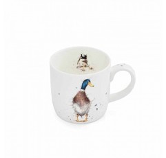 Portmeirion Royal Worcester Wrendale 디자인 가드 오리 머그잔 | 오리 디자인의 14온스 대형 커피잔 | Fine Bone China로 제작 | 전자레인지 및 식기세척기 사용 가능