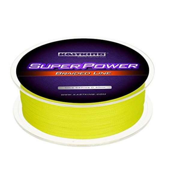 KastKing SuperPower 브레이드 낚싯줄 - 내마모성 브레이드 라인 – 놀라운 슈퍼라인 – 제로 스트레치 – 더 작은 직경 – 필수품!