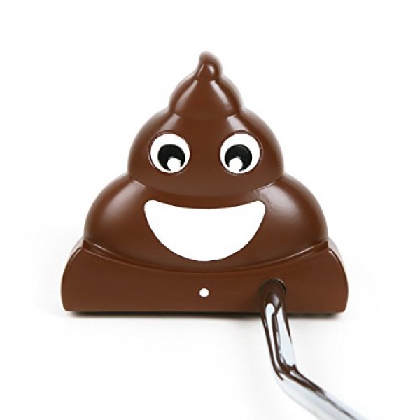 Intech Emoji #2 Poop 골프 퍼터 - 남성, 여성, 어린이용 35인치