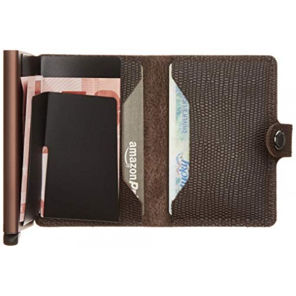 RFID 보호 기능이 있는 Secrid Rango 미니월렛 6.5 cm 브라운-브라운
