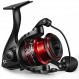 Piscifun 화염 스피닝 릴, 경량 9+1BB 매우 부드러운 스피닝 낚시 릴, 19.8LBs 최대 드래그, 500, 1000, 2000, 3000, 4000, 5000 시리즈, 빨간색 및 파란색