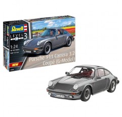 Revell 07688 Porsche 911 G Model Coupé, 초보자를 위한 오리지널 모델 키트에 충실한 1:24 17.9 cm 스케일로 직접 조립할 수 있는 모델 자동차, 도색