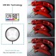 LightingWill LED Under 캐비닛 조명 키트,LED Under Cabinet Puck Lights,680lm 일광 화이트 6000K,CRI90+,터치 디밍,모든 액세서리 포함,주방용,옷장 조명,안전 조명,(4팩) 블랙 퓨어 화이