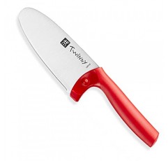 Zwilling 36550-101 Twinny, 빨간색, 3.9인치(100mm), 어린이용 칼, 스테인레스 스틸, 원형 팁, 안전