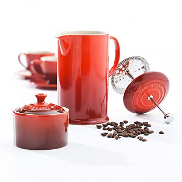 Le Creuset Stoneware Cafetiere with Metal Press, 750 ml - 세리스
