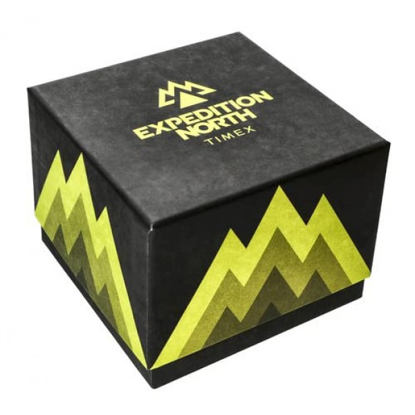 실리콘 스트랩이 장착된 타이멕스 남성용 아날로그 시계 Expedition North Ridge