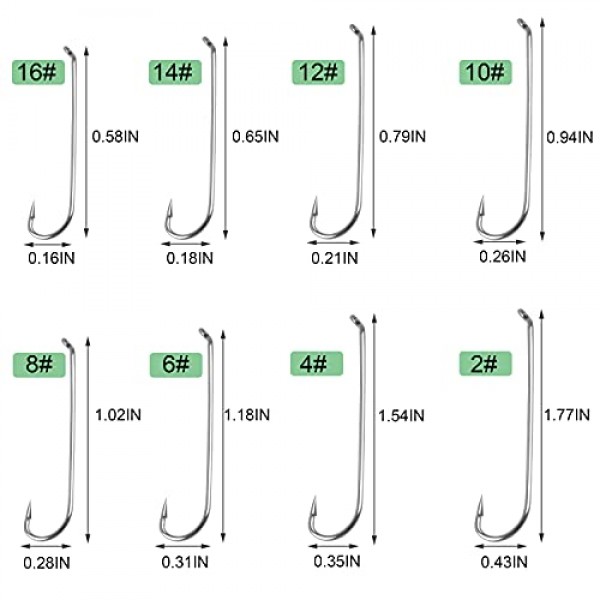 바브 플라이 낚시 후크-150pcs 긴 생크 플라이 타이 지그 후크 고 탄소강 슈퍼 샤프 가시 후크 팁 라운드 벤드 스 트리머 후크