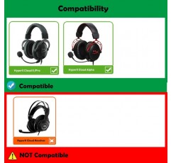 DowiTech 향상된 사운드 헤드폰 교체 용 이어 패드 쿠션 HyperX Cloud II Cloud Pro HyperX Cloud Alpha 헤드셋과 호환되는 헤드셋 이어 패드