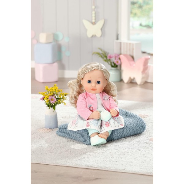 Baby Annabell Little Sophia - 36cm 소프트 바디 인형 긴 머리 스타일링 가능 - 만 1세 이상 사용 가능 - 유아용 인형 - 인형 및 의상 포함 - 706480 싱글