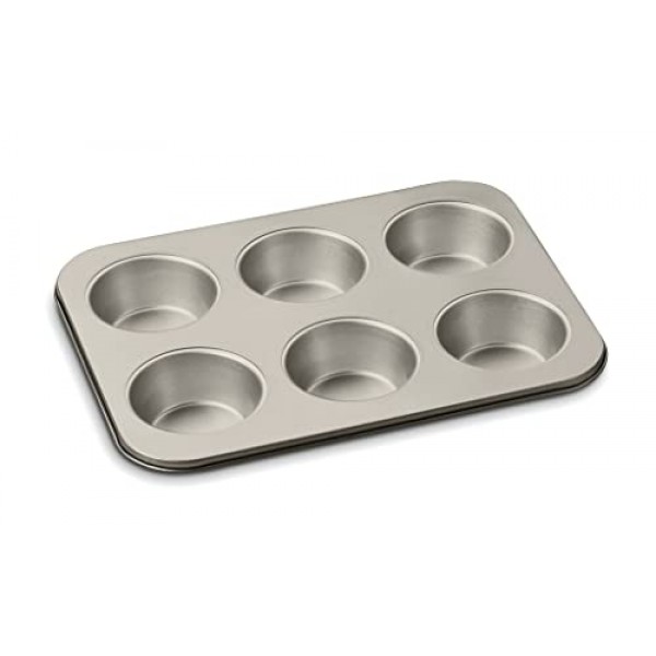 Cuisinart Chef's Classic 논스틱 베이크웨어 6컵 점보 머핀 팬, 샴페인