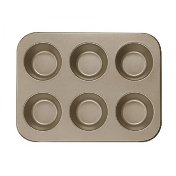 Cuisinart Chef's Classic 논스틱 베이크웨어 6컵 점보 머핀 팬, 샴페인