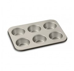 Cuisinart Chef's Classic 논스틱 베이크웨어 6컵 점보 머핀 팬, 샴페인