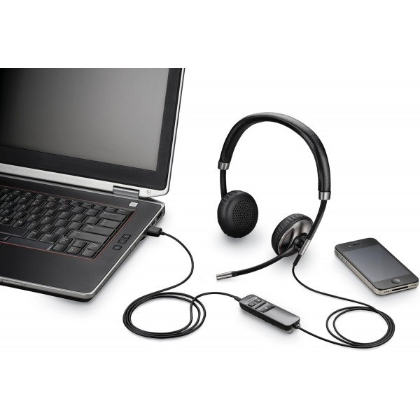 Plantronics 87506-02 Blackwire 700 시리즈 Over-Ear-Headset(V2.1 Bluetooth + EDR) Ohrumschließend Standardverpackung
