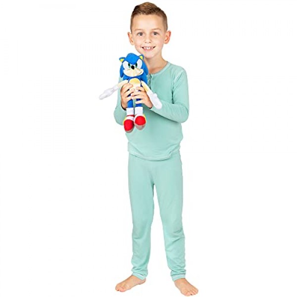 Franco Sonic The Hedgehog Kids Bedding Super Soft Plush Junior Cuddle Pillow Buddy, One Size, (공식 Sega Sonic 제품) One Size Sonic the Hedgehog