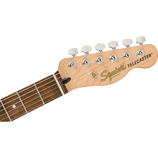 Squier Affinity 시리즈 텔레캐스터 일렉트릭 기타, 2년 보증 포함, 올림픽 화이트, 로렐 핑거보드