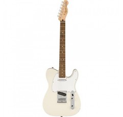 Squier Affinity 시리즈 텔레캐스터 일렉트릭 기타, 2년 보증 포함, 올림픽 화이트, 로렐 핑거보드