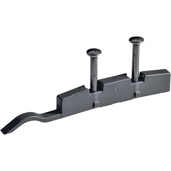 HETTICH 9115218 Slide-Line 55 Plus 왼쪽 또는 오른쪽 슬라이딩 도어용 텀블러(텀블러), 플라스틱 무연탄, 은색