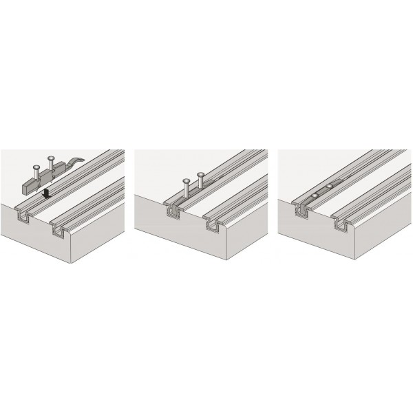 HETTICH 9115218 Slide-Line 55 Plus 왼쪽 또는 오른쪽 슬라이딩 도어용 텀블러(텀블러), 플라스틱 무연탄, 은색