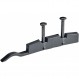 HETTICH 9115218 Slide-Line 55 Plus 왼쪽 또는 오른쪽 슬라이딩 도어용 텀블러(텀블러), 플라스틱 무연탄, 은색