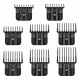 BaBylissPRO Barberology FX787 및 FX726 트리머에 적합한 8팩 프리미엄 트리머 가드, 금속 스프링 클립이 있는 교체 가드 - 1/32-5/4인치 스냅 온 블레이드 부착 빗 세트