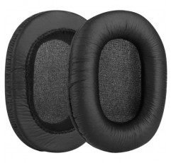Sony MDR-7506, MDR-V6, MDR-CD900ST 헤드폰 교체용 이어패드/이어패드/이어컵과 호환되는 Geekria QuickFit 인조 가죽 교체용 이어 패드 헤드셋 이어 커버용 교체 부품(검은색) 인조
