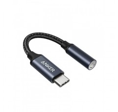 Anker USB C-3.5mm 오디오 어댑터, 삼성 S20/S20+/S20 Ultra, Pixel 4/+ 4XL 및 기타 유형 C 장치용 남성-여성 나일론 케이블