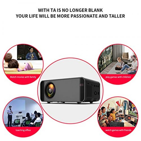 프로젝터 LED HD 시네마 12000 루멘 HDMI 안드로이드 WiFi 홈 3D 4K BT 1080P LED 조명 야간 소켓