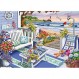 Ravensburger Cozy 시리즈: Seaside Sunshine 성인을 위한 300피스 대형 직소 퍼즐 - 모든 조각은 독특하며 Softclick 기술로 조각이 완벽하게 맞습니다.
