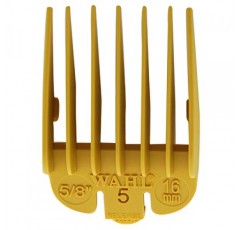 Wahl Professional #5 색상 코드 가이드 빗 부착 장치 5/8(16mm) - 3135-1303 - 전문 스타일리스트 및 이발사에게 적합 - 노란색