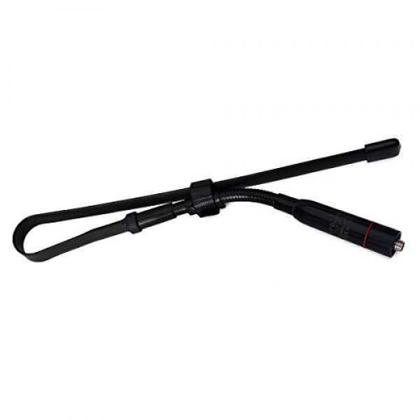 HYS 전술 접이식 채찍 안테나, SMA-여성, VHF UHF 144/430Mhz, Kenwood TYT Retevis용 구즈넥 안테나 BAOFENG UV-82 UV-B5 GT-3 BF-F8HP UV-5RA UV-5RE UV-5R 양방향 라디오 스캐너