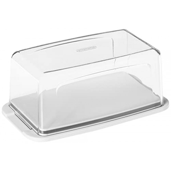 Progressive International Cheese ProKeeper BPA가 없는 플라스틱 식사 홀더, 8.75인치 L x 3.6인치 H x 4.75인치 D, 냉장고 정리 유지에 이상적