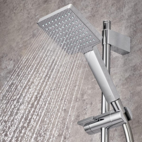 Mira Showers Mira 정직한 스퀘어 샤워 피팅 키트 - Chrome 2.1605.284