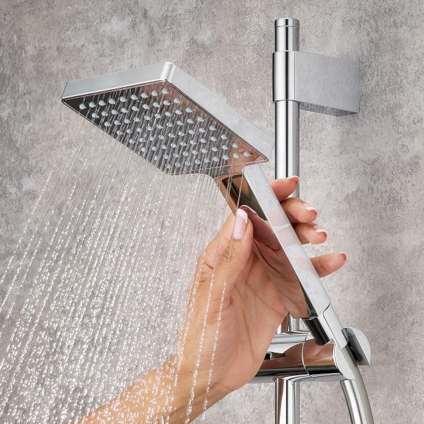 Mira Showers Mira 정직한 스퀘어 샤워 피팅 키트 - Chrome 2.1605.284
