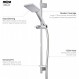 Mira Showers Mira 정직한 스퀘어 샤워 피팅 키트 - Chrome 2.1605.284