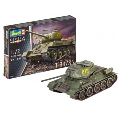 Revell Revell_03302 3302 12 장난감 모델 키트 T-34/85 in 1:72 scale, level 4, non
