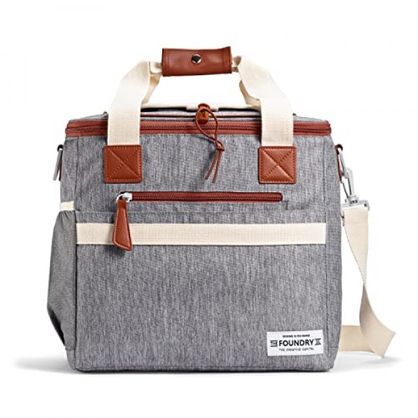 Fit & Fresh 24캔 단열 소프트 쿨러 백, 스틸, 7.12리터
