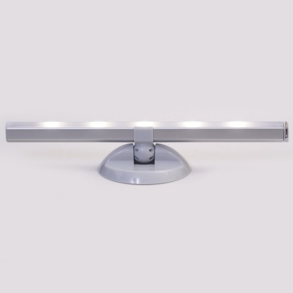 Müller-Licht 400161, 통합 2레벨 조광기, 4 x AAA 배터리, 알루미늄, 1W, 은, 3 x 26.7 x 9cm를 포함하는 범용 벽 및 테이블 마운트가 있는 LED 배터리 조명